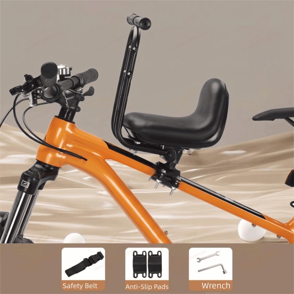 Front Mounted Bike Child Seat Full Surround Safety Mountain Bike Child Seat Folding Bike Use