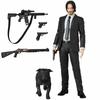 Authentic Style Medicom Toy Mafex 085 John Wick Chapter 2 Action Figure In Compact 16cm Size With Fine Workmanship