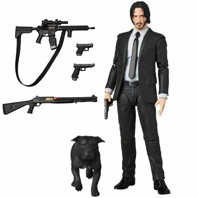 Authentic Style Medicom Toy Mafex 085 John Wick Chapter 2 Action Figure In Compact 16cm Size With Fine Workmanship