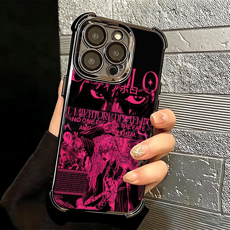 Крутой мягкий чехол для телефона JoJo Adventure Для iPhone 15 16 17 Air 14 Pro Max 16E Plus 13 12 Mini Покрытие Противоударный Fundas