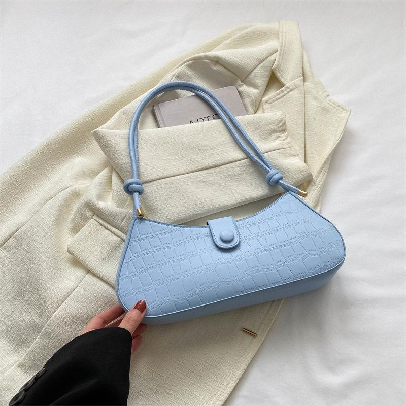 Модная простая сумка через плечо весна-лето, новая повседневная популярная женская сумка через плечо в корейском стиле, текстурированная сумка-мессенджер