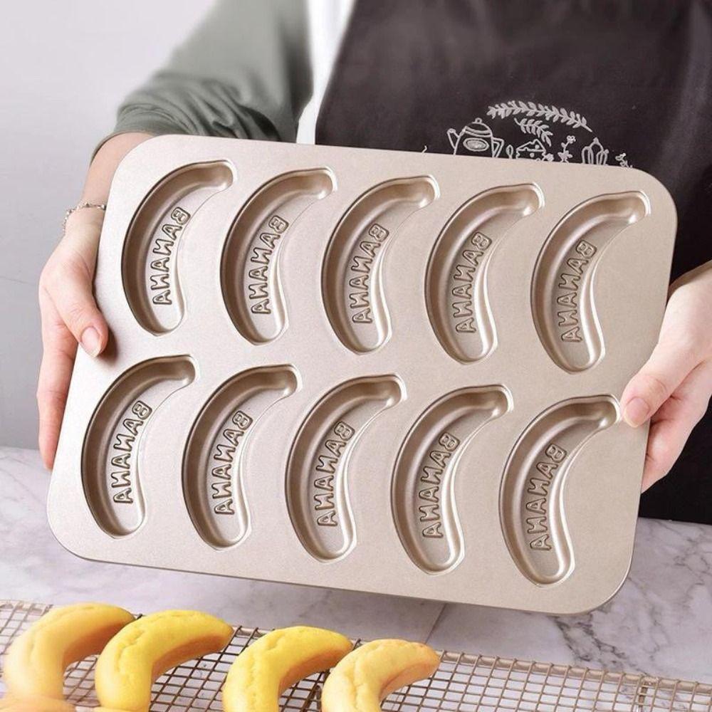 Non-Stick Baking Pan Banana Shape Baking Tray Moulds DIY Baking Cake Mold Home Kitchen