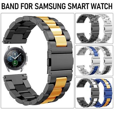 Ремешок из нержавеющей стали для часов Huawei Honor Samsung Watch Классический металлический браслет для Vivomove HR 20 мм 22 мм Ремешок на запястье Смарт-часы Браслет Аксессуары