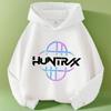KPOP Охотник на демонов Huntrix Принт Детская мода Повседневный Весенне-осенний Худи для девочек для занятий спортом