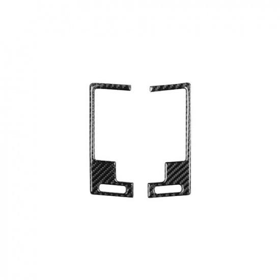 2pcs Carbon Fiber Car Inner Front Air Vent Frame Sticker For Nissan 350Z 03-09