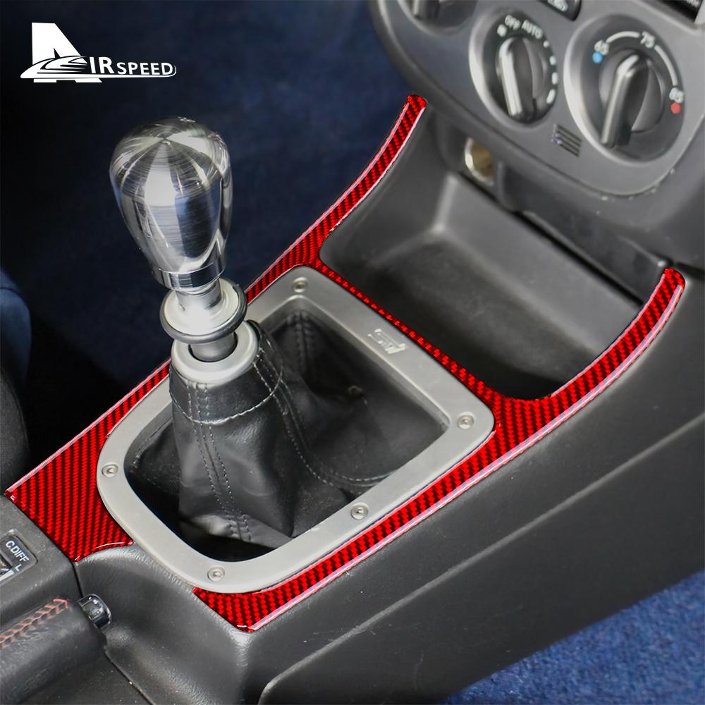Carbon Fiber Style Interior Sticker Trim for Subaru Impreza STI 2002 2003 2004 Central Control Multimedia Panel