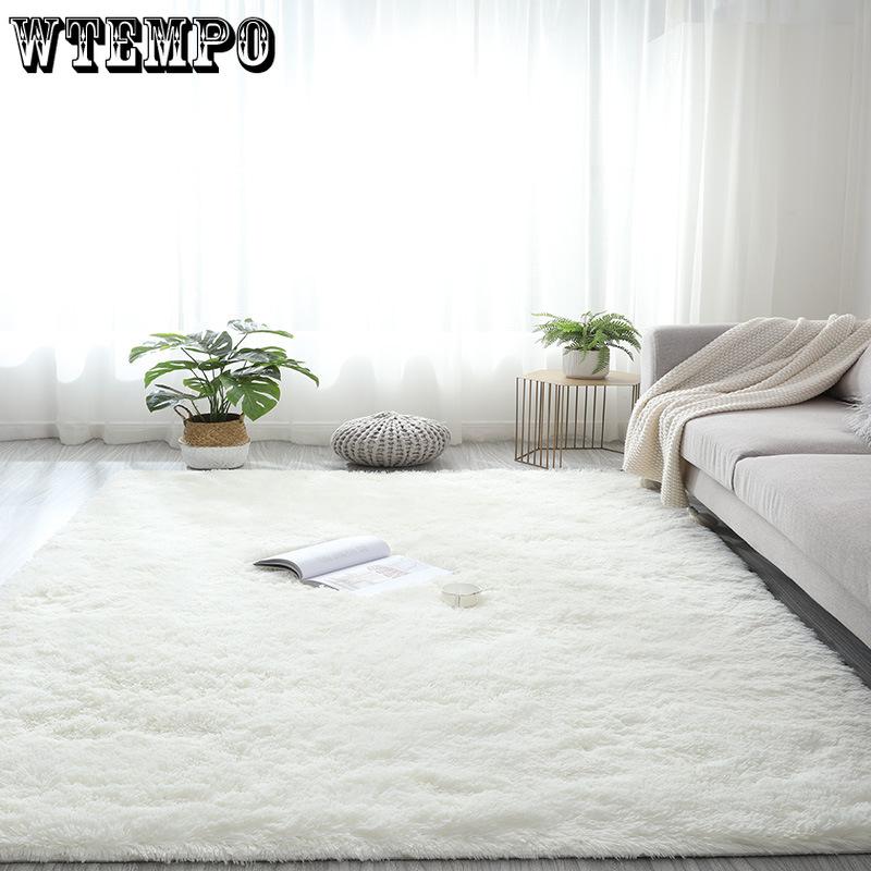 WTEMPO Living Room Carpet Plush Floor Mat Pink Soft and Comfortable Sofa Cushion Bedroom Living Room Foot Mat
