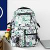 Graffiti Schoolbags for Men and Women Junior High School Students New Large Capacity High School Students College Students Backpack Men's Backpack