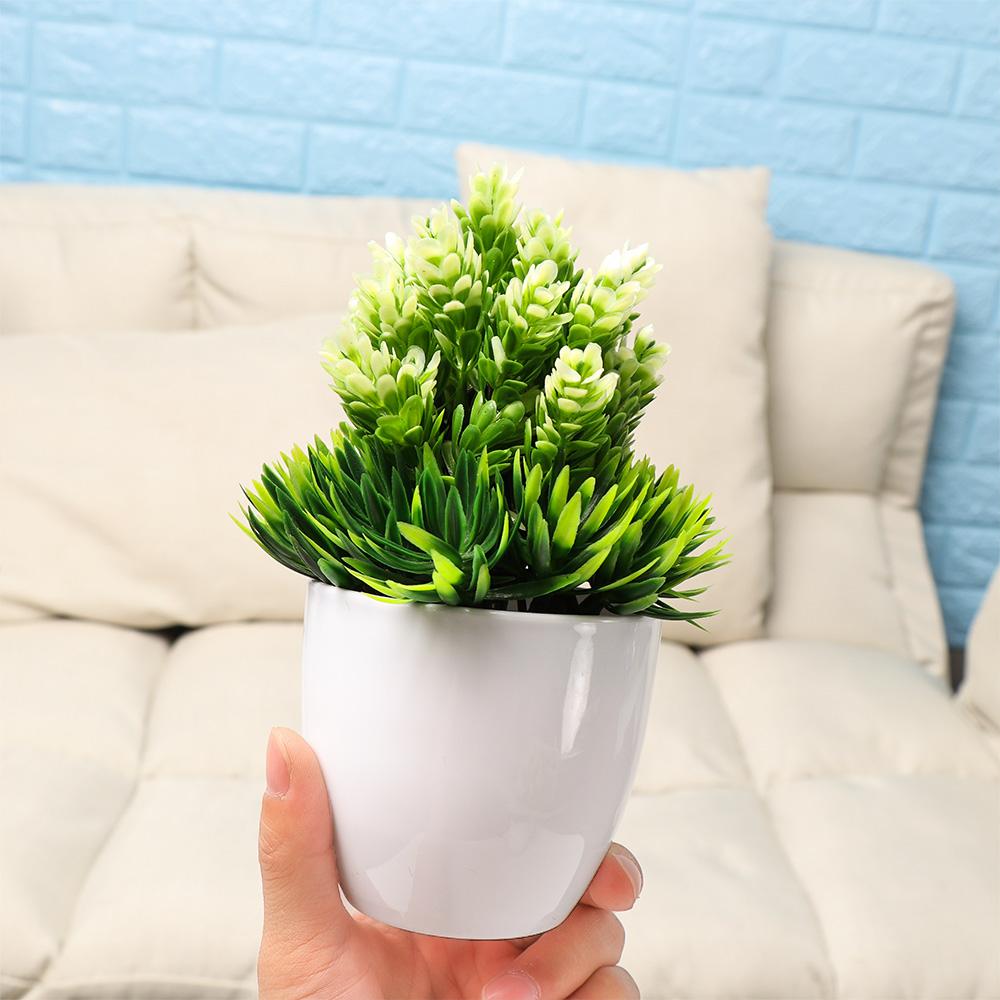 Свадебный настольный орнамент рождественский пластиковый завод поддельный горшечный имитация бонсай искусственный цветок