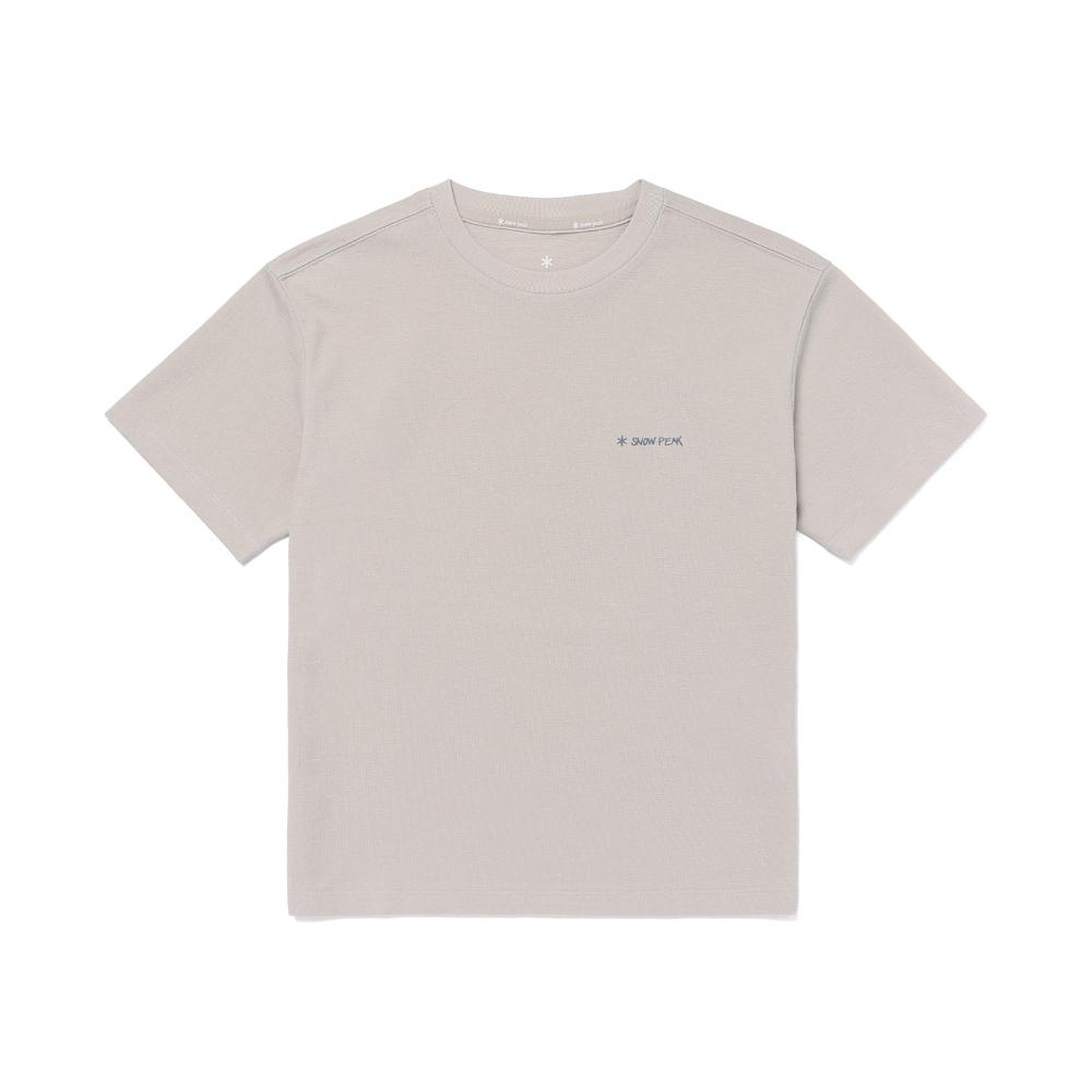 [Snowpeak] Kids Sorona Tropical Short Sleeve T-Shirt Sand Beige (S26MKFTS83)