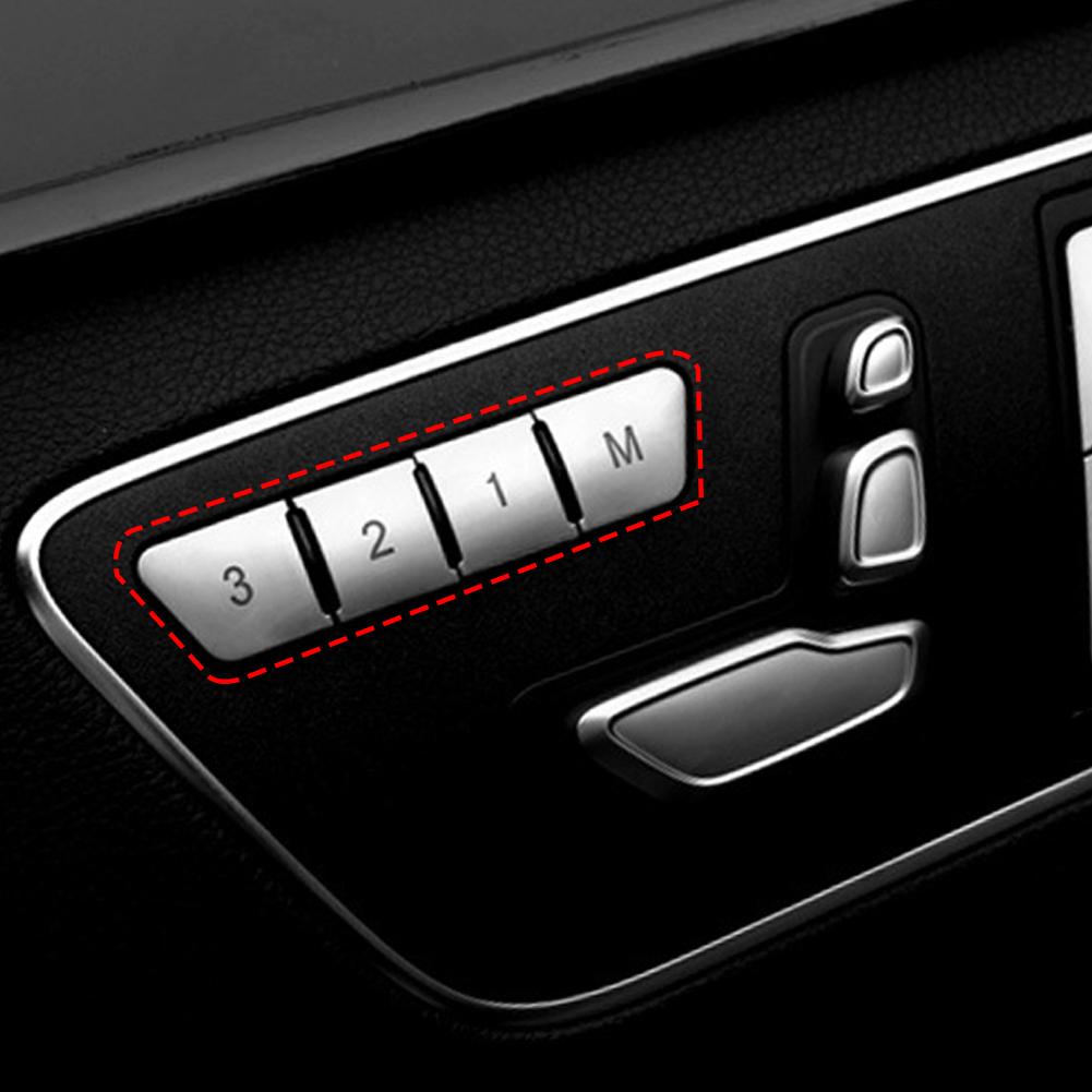 12 шт. наклейка на дверные сиденья автомобиля с функцией памяти и кнопкой регулировки для Mercedes Benz CLA GLA GLK GLE CLS GL ML ABE