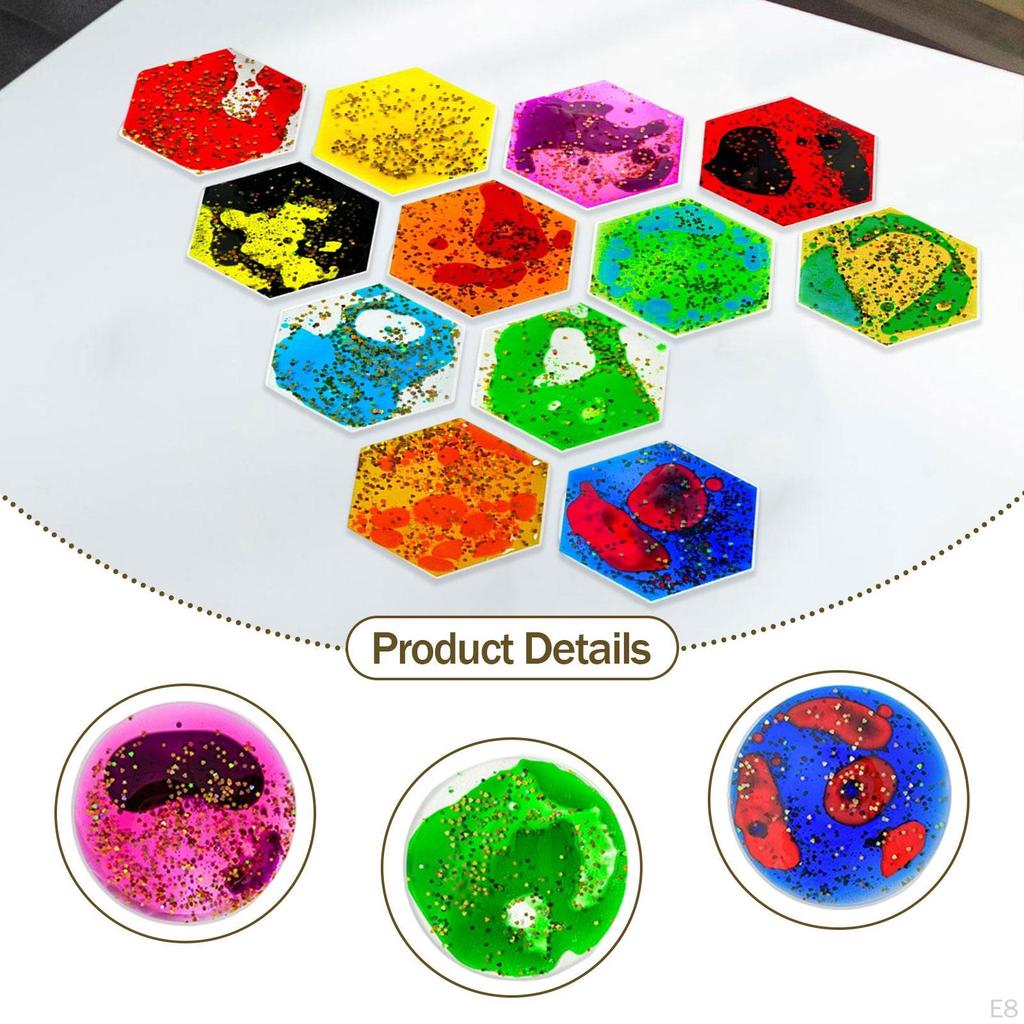 12 Pieces Sensory Gel Liquid Toys Calming Toy Classroom Prizes