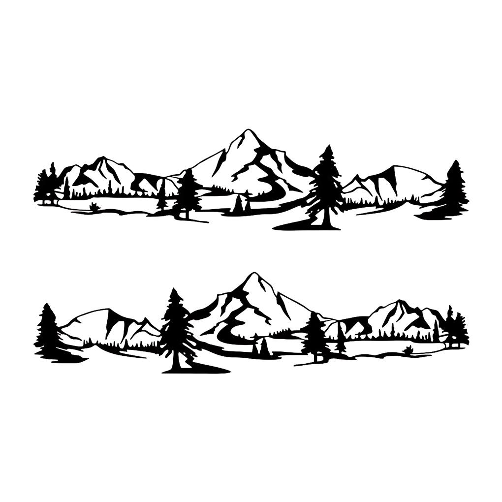 2 упаковки/лот крутые универсальные полосы для горного автодома для уникального украшения легкое удаление