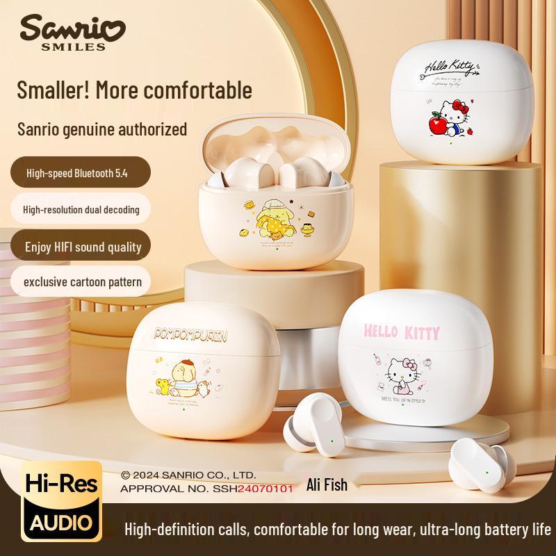 Беспроводные Bluetooth-наушники Sanrio Q1 полувкладыши для спорта и игр