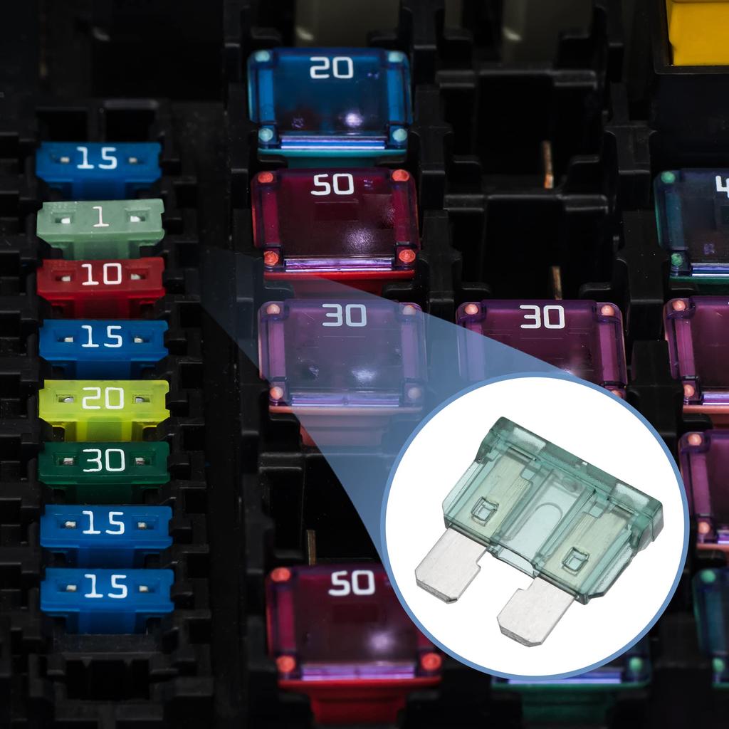 uxcell Предохранитель 1А Миниатюрный стиль Замена предохранителя для автомобиля Автомобиля