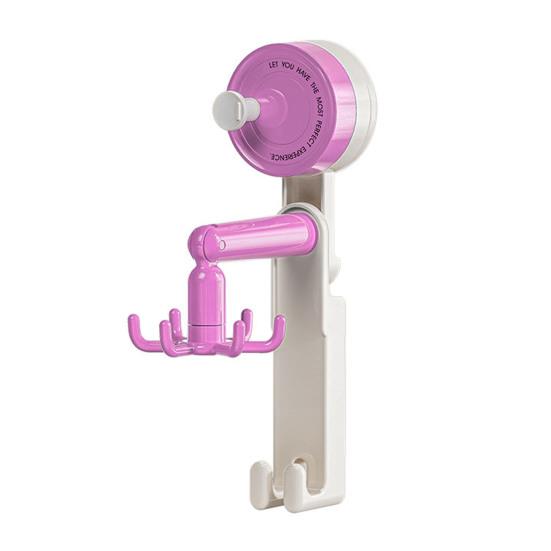 6-Claw Suction Cup Hook 360-Degree Swivel Hook No Drilling Adhesive-free Removable Hook for Home Wall Kitchen Bathroom