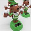 Flip Dolls Dashboard Shaking Head Dolls Solar Power Beer Dog Bobble Head Doll Solar Swing Dog