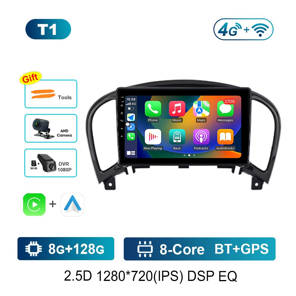 9 '' Car Radio Multimedia Player Android System for Nissan Juke 2010 - 2014 4G Bluetooth Navi GPS IPS Touch Screen DSP Stereo