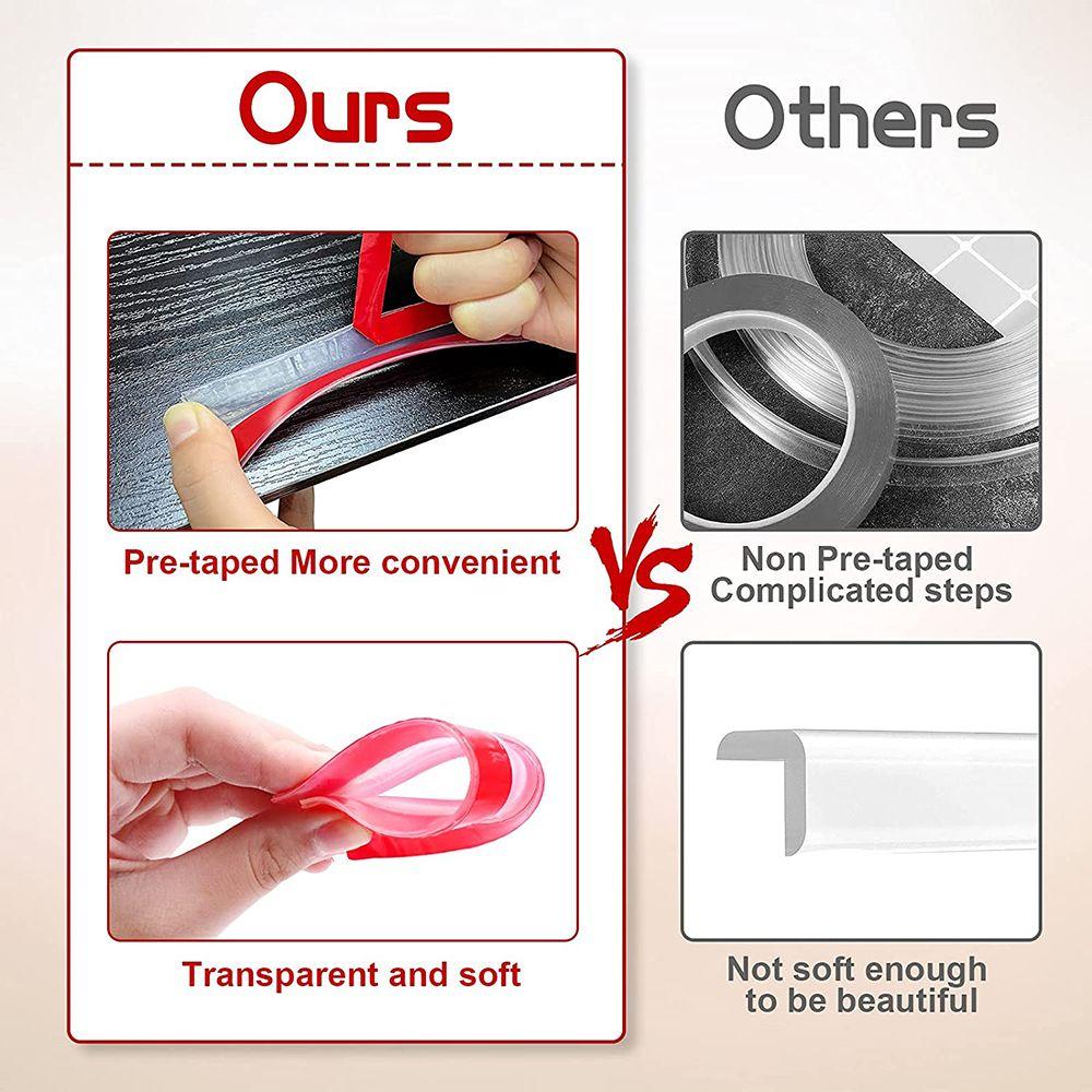 Защитная самоклеящаяся детская прозрачная защитная полоска для углов стола