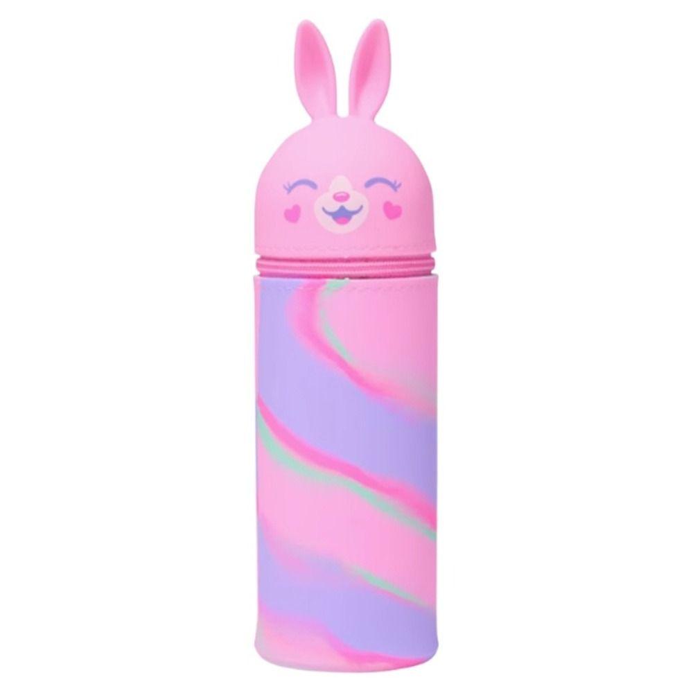 1pc Foldable Pencil Case Silicone Pen Box Cute Pen Container  for Students