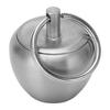Stainless Steel Pill Case Apple Shape Mini Portable Stainless Steel Metal Small Medicine Box Sealed