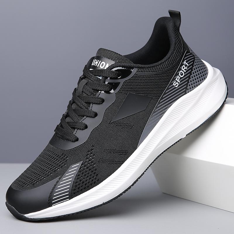 Мужские кроссовки для бега, легкая спортивная обувь, дышащая сетчатая повседневная спортивная обувь, нескользящая уличная мужская обувь, прочная.