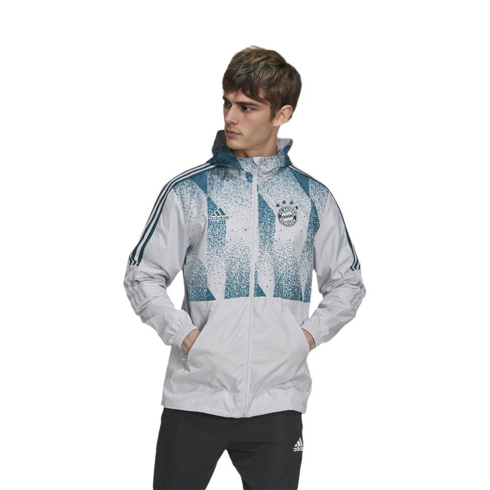 adidas Куртки Мужские Белые С Капюшоном Умеренные Другие GV1312