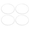 4pcs 21 Inch Wheel Rim Protectors Self Adhesive Aluminium Alloy Scratch Proof Wheel Rim Guard Silver