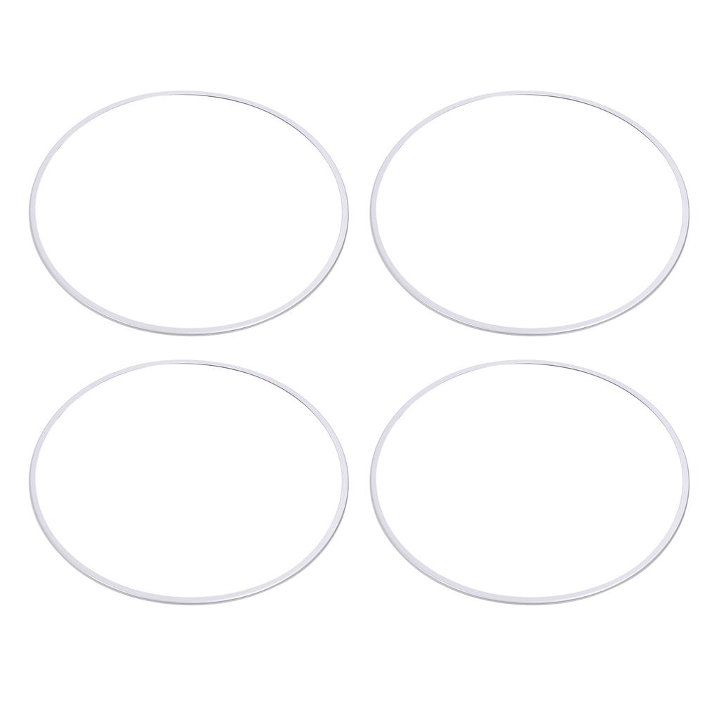 4pcs 21 Inch Wheel Rim Protectors Self Adhesive Aluminium Alloy Scratch Proof Wheel Rim Guard Silver