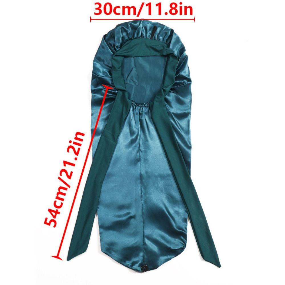 Hair Protection Satin Bonnet Curly Hair Braid Bonnet Extra Long Sleeping Cap Women