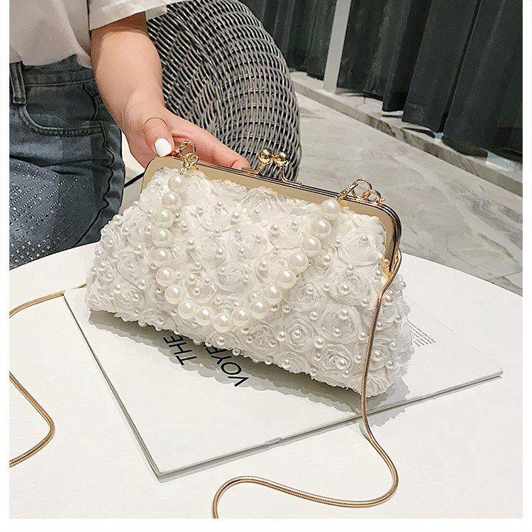 Ielgy Women's Fashion Bag/Pearls/Pearls/Embroidery Needdiagonal Perfect Cross-body
