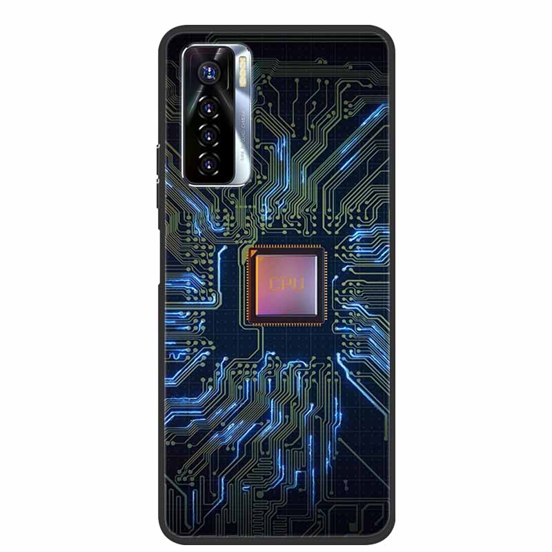 Для Tecno Camon 17 Pro Чехлы 17P 17 Мягкий ТПУ Силиконовый Чехол для Телефона для Tecno Camon 17P Задняя Крышка Бампер Fundas Camon17 CG7n Capa