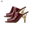 Модные Европейские и Американские Летние Высококачественные Неправильной Формы Туфли на Высоком Каблуке с Квадратным Носком Женские Туфли для Ночного Клуба Шоу Банкета T27