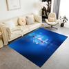 Football Player Blue Lights Carpet Perfect for Bedrooms Entryway Dining Room Hallway Antislip Carpet Decorate Offices Wedding Party Gift