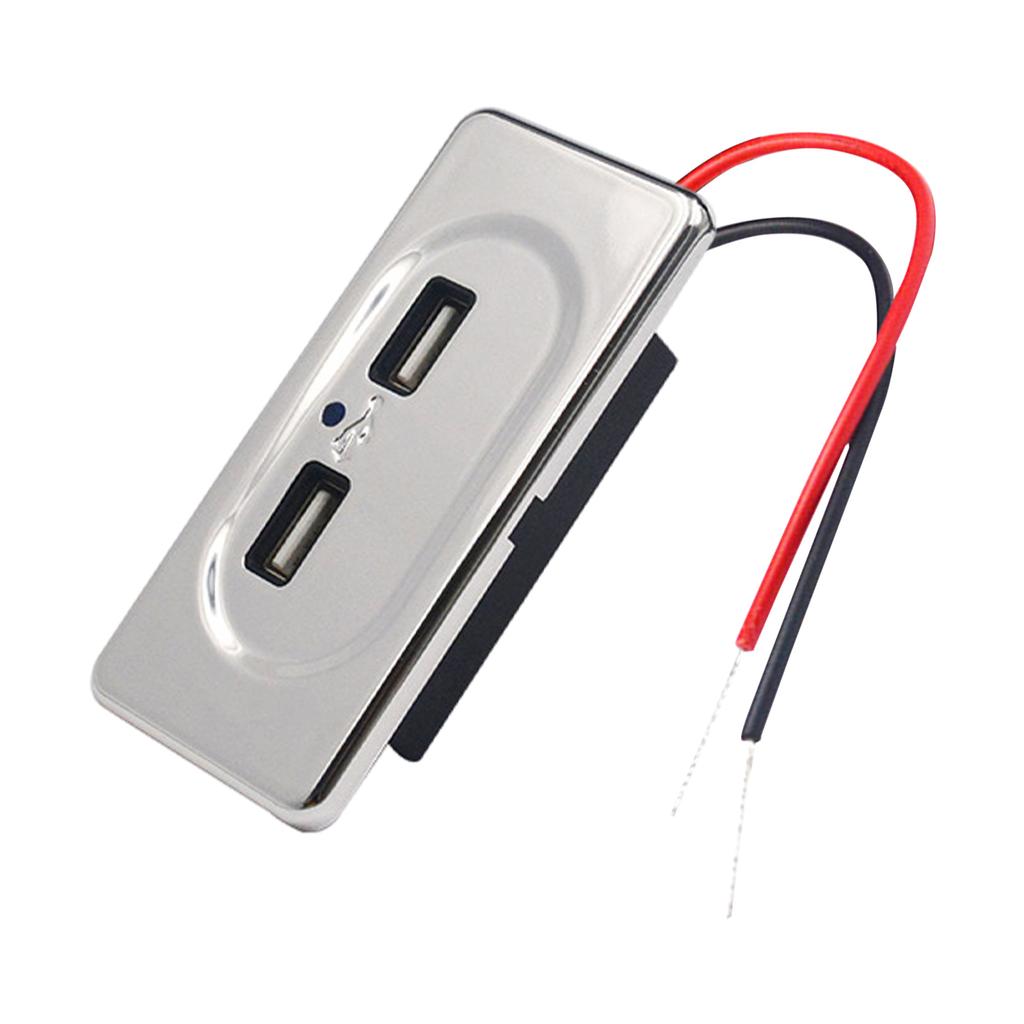 12 В автомобильная розетка с двумя USB-зарядными устройствами для установки в автомобиль автодома каравана автомобильные аксессуары