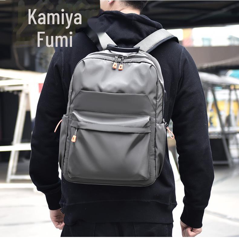 Мужской рюкзак Oxford Canvas большой вместимости 2023 года с USB-портом, для путешествий на открытом воздухе и использования в школе, с напечатанным логотипом