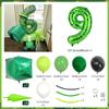 40inch green pixel digital set water droplet balloon 4D square aluminum film balloon birthday decoration game party decoration