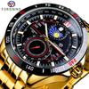 New Top Men's Watch Black Multifunctional Dial Men's Automatic Mechanical Watch Moon Phase Calendar Men's Watch