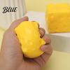 Сенсорная игрушка "Сыр" 1/2/3 шт. Симулированный кубик Сжимаемый Блок для снятия стресса Взрослый Мячик Фиджет Медленно поднимающийся Симуляция Еды Зажим Тревога