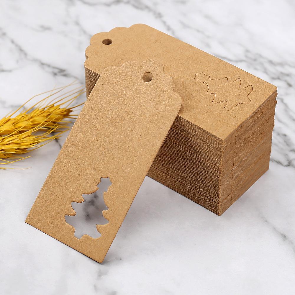 Рождественские бумажные подвесные бирки 50 шт. Винтажные бирки для конфет, пакетов для печенья, елки, праздничной вечеринки, рождественские декоративные подарочные подвесные бирки