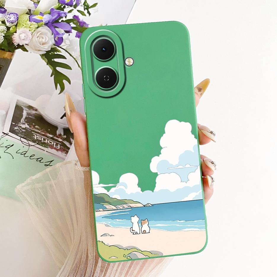 Чехол для Tecno Spark Go 2 KM4 Милый Собака Панда Мультяшная Обложка Мягкий ТПУ Матовый Чехол для Телефона Для Tecno Pop 10 Pop10 Spark Go 2 Go2 Корпус