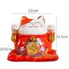 4,5-дюймовая керамическая монетница Maneki Neko Lucky Cat Fortune Colored Cat Golden Circle Home Decoration Gift Feng Shui Figure