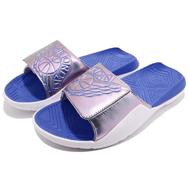 Шлепанцы Air Jordan Hydro 7 'Wings Grey Royal' Gs AA2516-007
