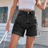 Женские удобные модные повседневные шорты из эластичного денима