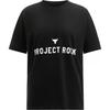 Project Rock Letter Print Design Comfortable Loose Fit Short Sleeve T-Shirt Women Tops Black 1386440-001