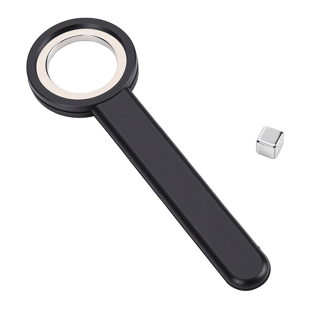 Ring Shaped Nail Magnet Strong Magnetic Hollow Circular Nail Magnet with Silicone Cover Handle Round Magnet Black