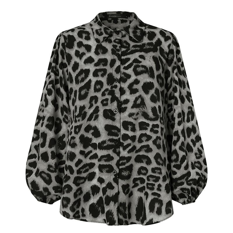 Женская блузка с леопардовым принтом