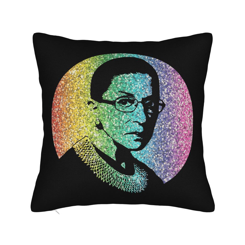Notorious RBG Ruth Bader Ginsburg Quote Feminist Square Pillow Case Polyester Cushions for Sofa Funny Cushion Covers
