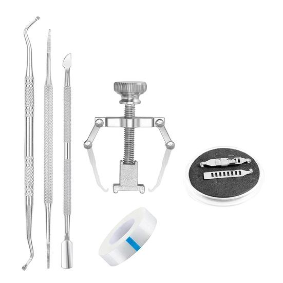 1 комплект полезных регулируемых подъемников для ногтей с пряжкой для ногтей