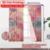 2D Flat Printing  2pcs Hearts Paradise Modern Light Filtering Curtains Polyester Curtains Decorations Outdoor Use for Bedroom